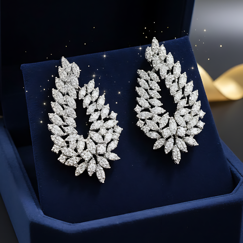 14 AYAR PIRLANTA TAŞLI 4 CT F-G RENGİ PIRLANTA KÜPE