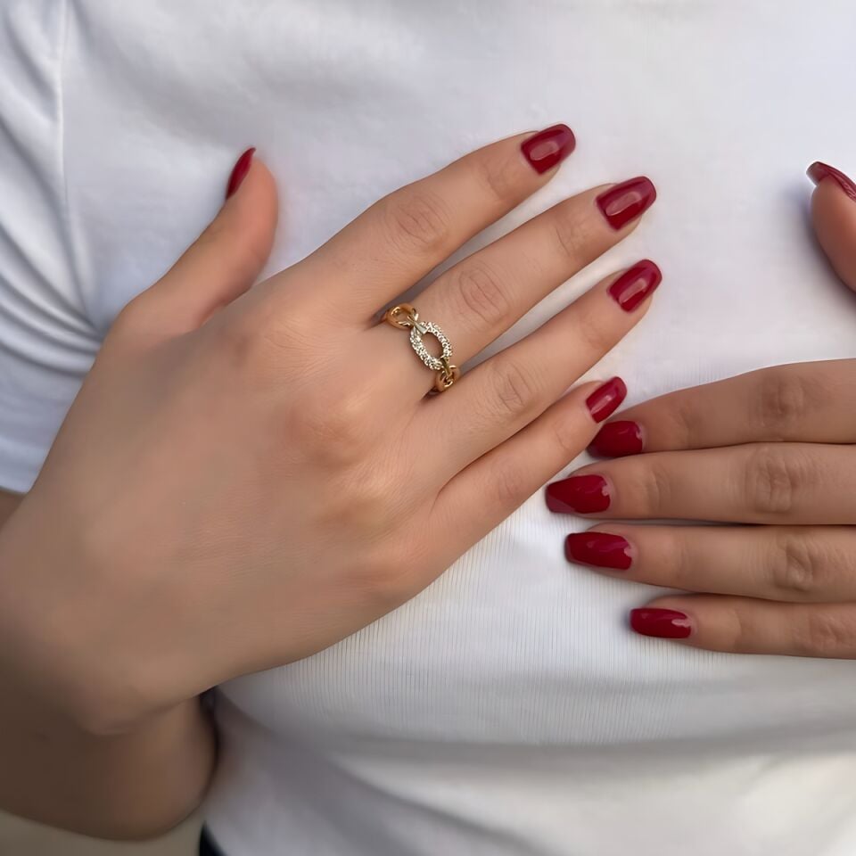 14 Ayar İtalyan Kemer Modeli Yüzük