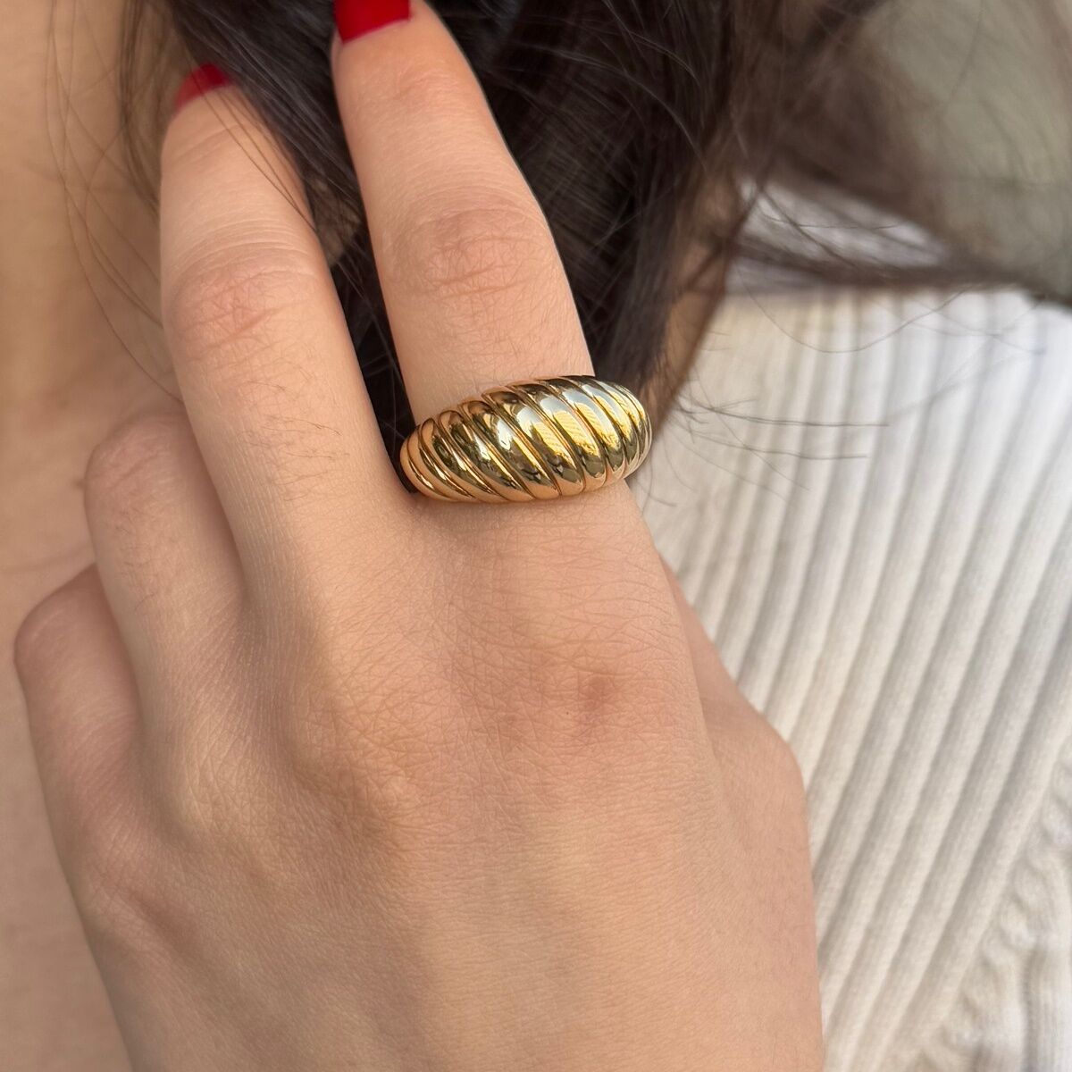 14 AYAR İTALYAN BOMBE YÜZÜK