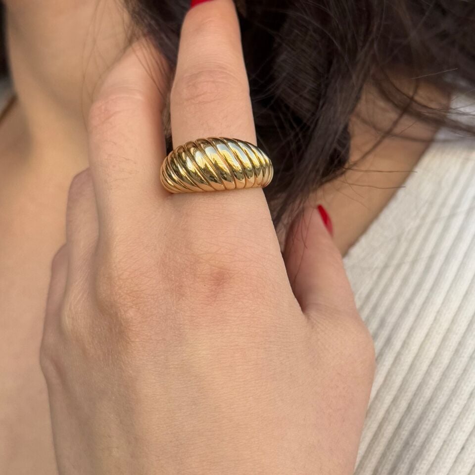 14 AYAR İTALYAN BOMBE YÜZÜK