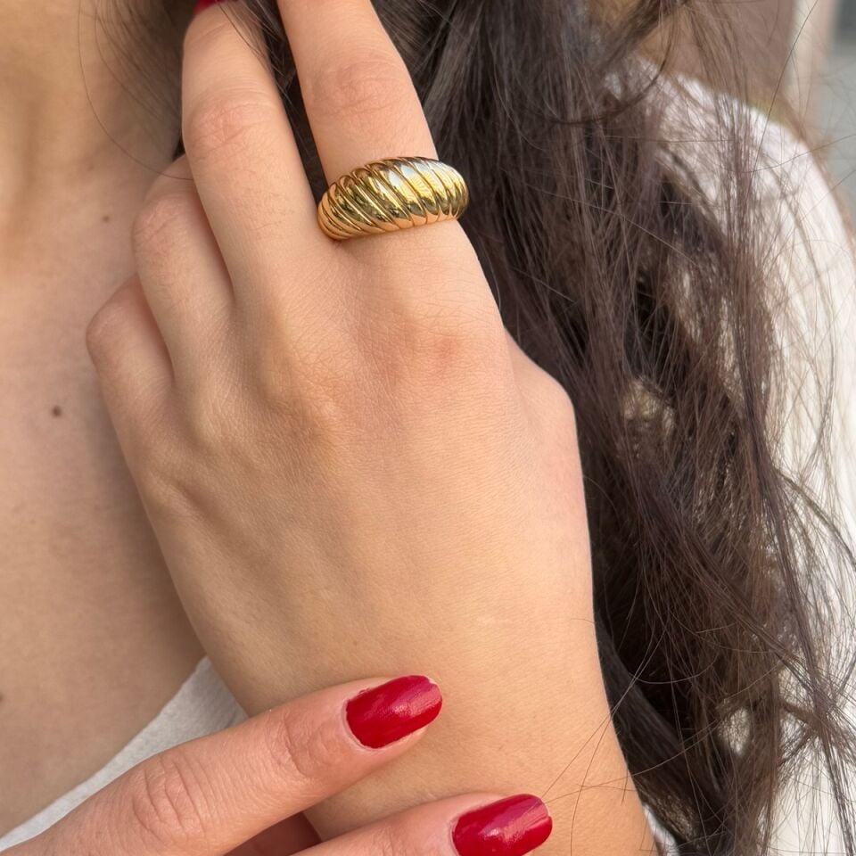 14 AYAR İTALYAN BOMBE YÜZÜK