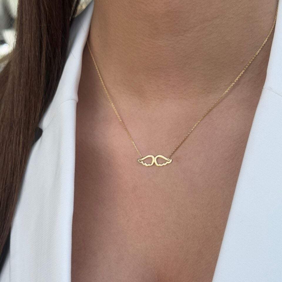 14 AYAR MELEK KANADI ALTIN KOLYE