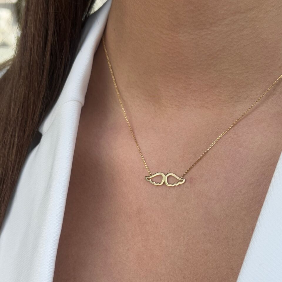 14 AYAR MELEK KANADI ALTIN KOLYE