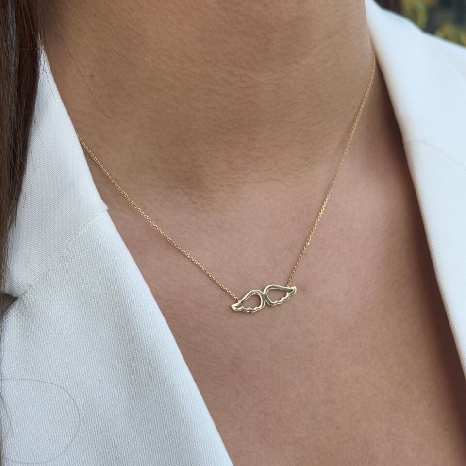 14 AYAR MELEK KANADI ALTIN KOLYE