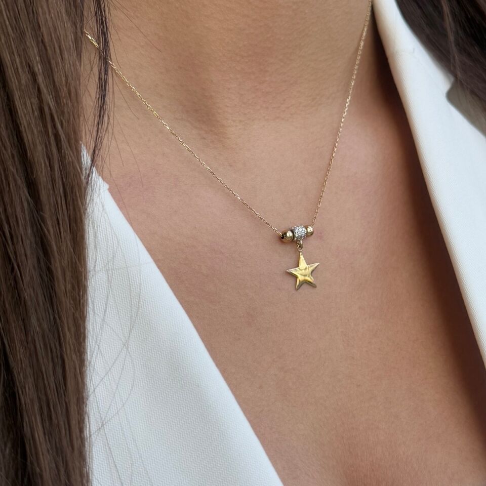 14 AYAR YILDIZ ALTIN KOLYE