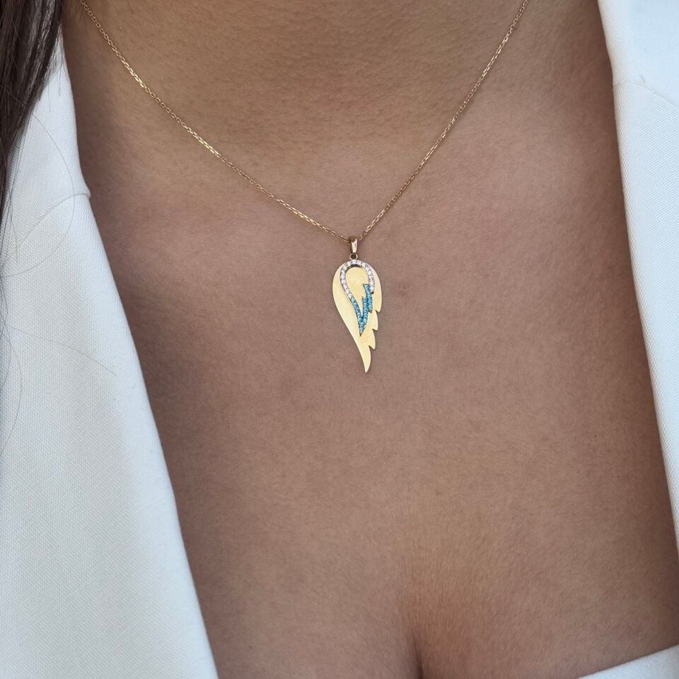 14 AYAR MELEK KANADI ALTIN KOLYE