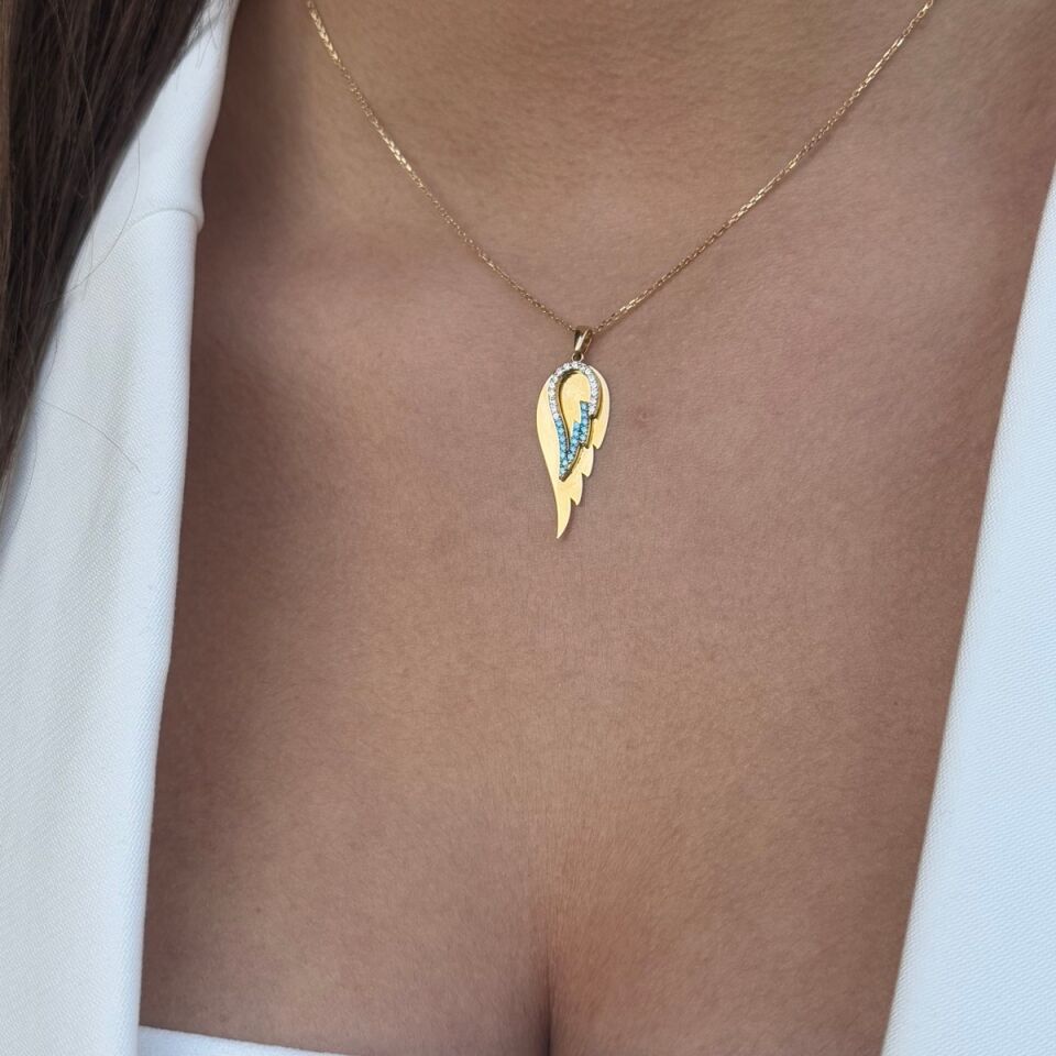 14 AYAR MELEK KANADI ALTIN KOLYE