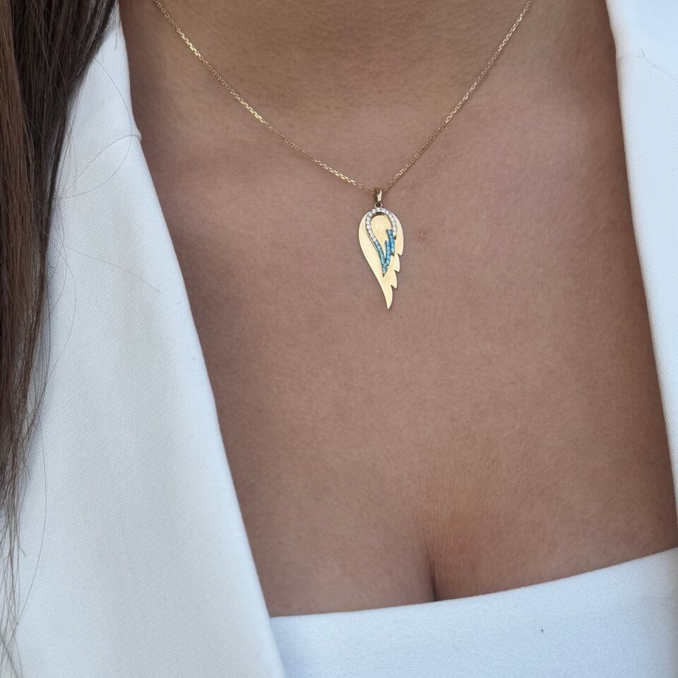 14 AYAR MELEK KANADI ALTIN KOLYE