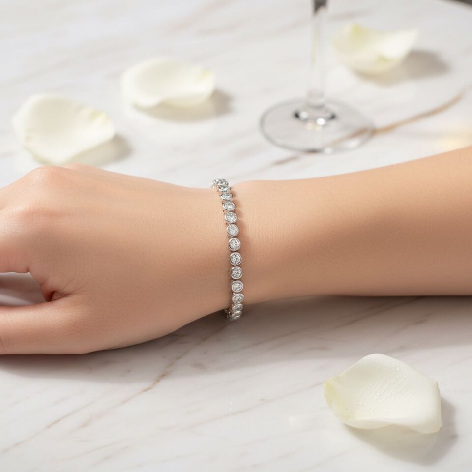 925 AYAR YUVARLAK MONTÜR İTALYAN SU YOLU BİLEKLİK