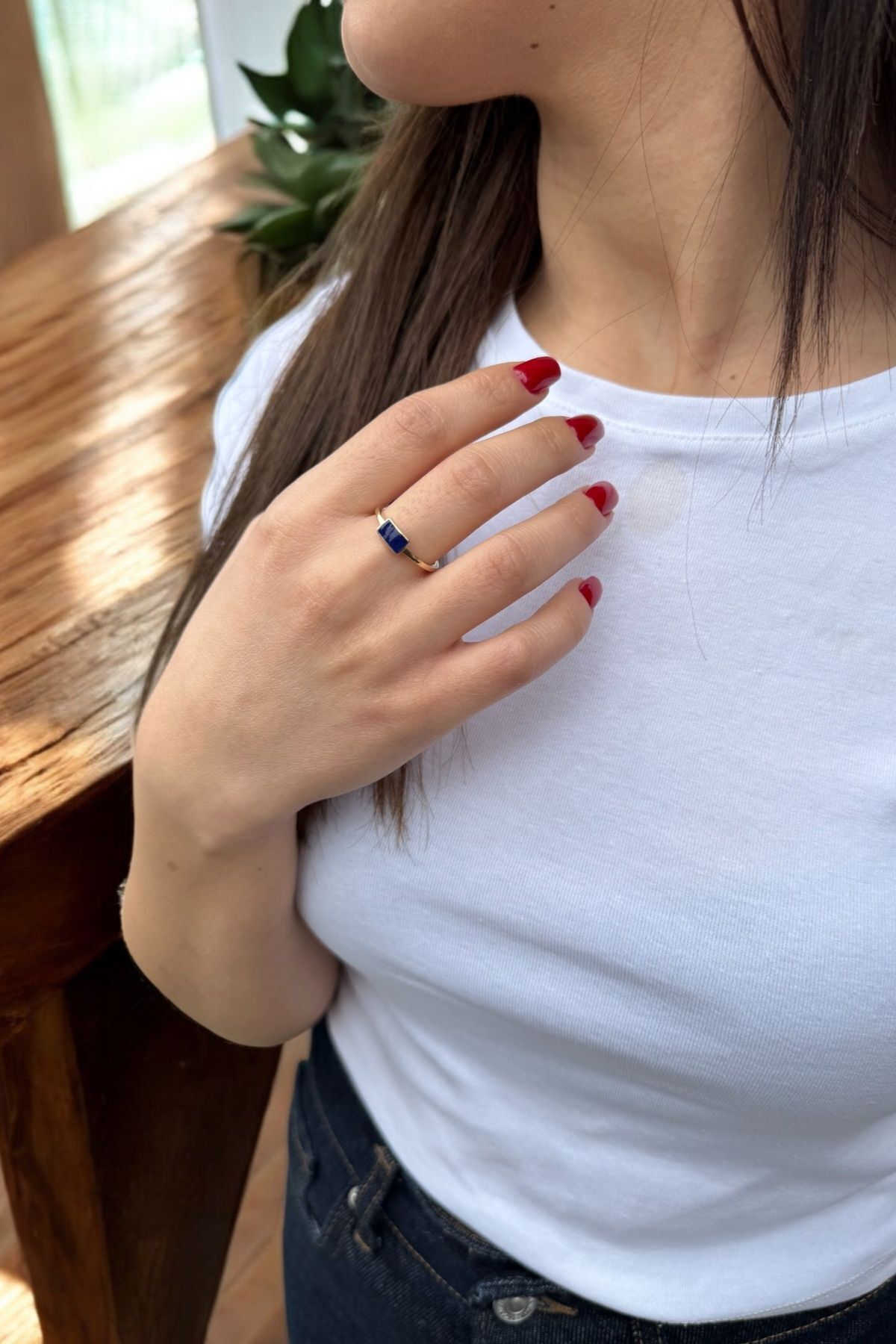 14 AYAR SİYAH MİNELİ İTALYAN YÜZÜK