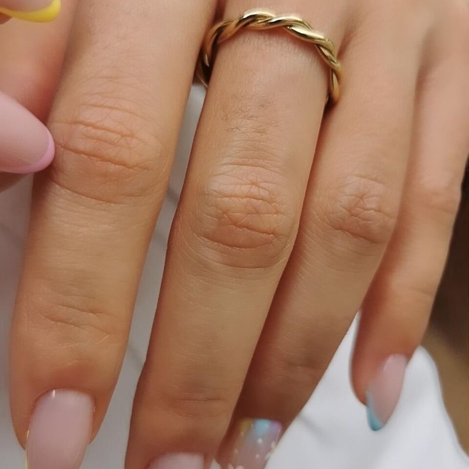 14 Ayar Burgu Altın Yüzük