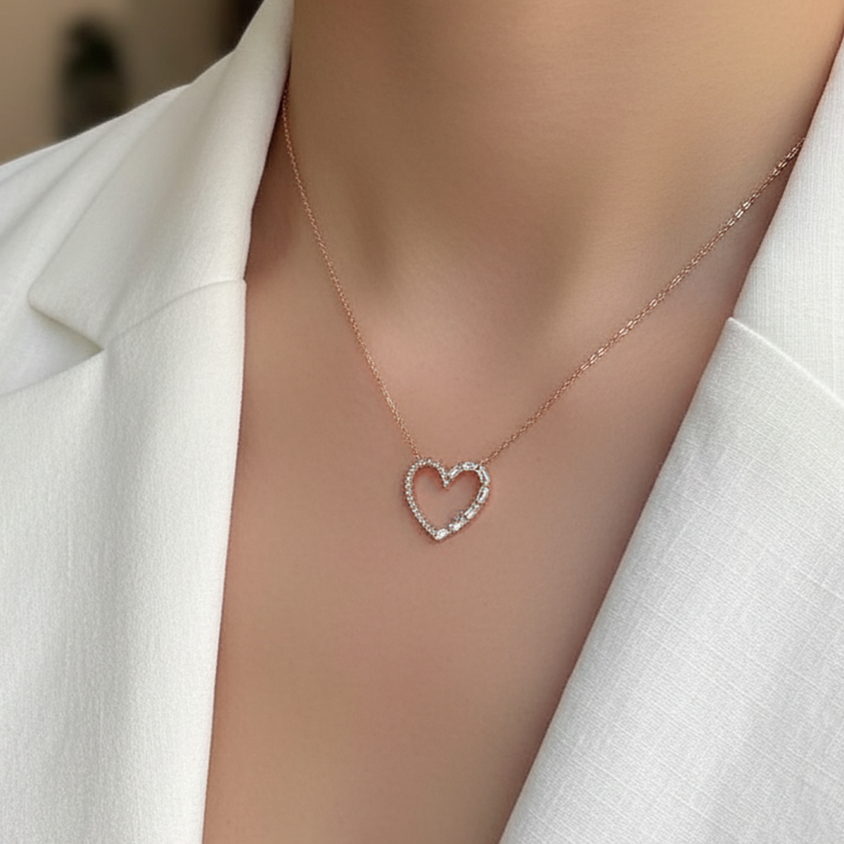 925 AYAR ROSE KALP KOLYE