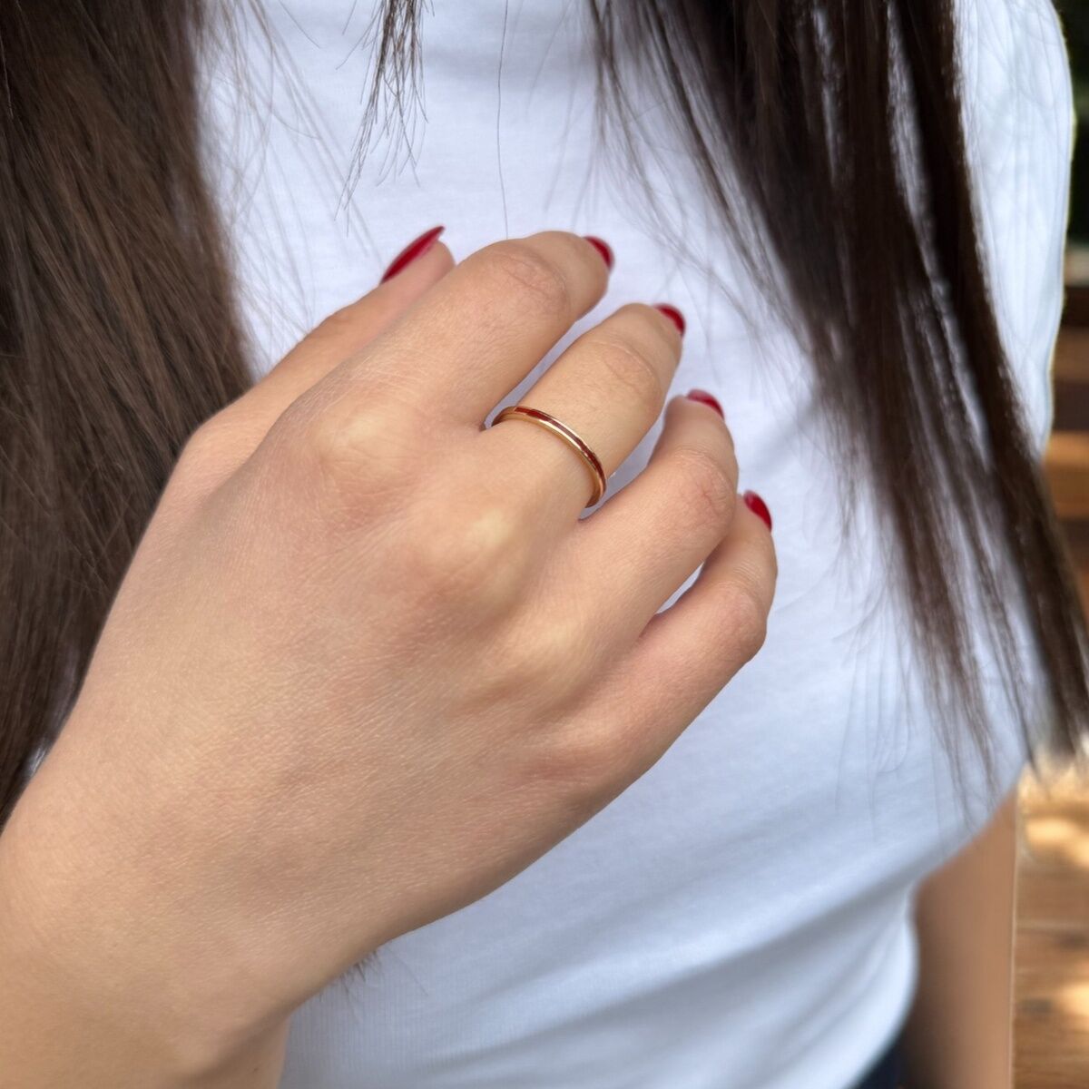 14 AYAR BORDO MİNELİ İTALYAN YÜZÜK