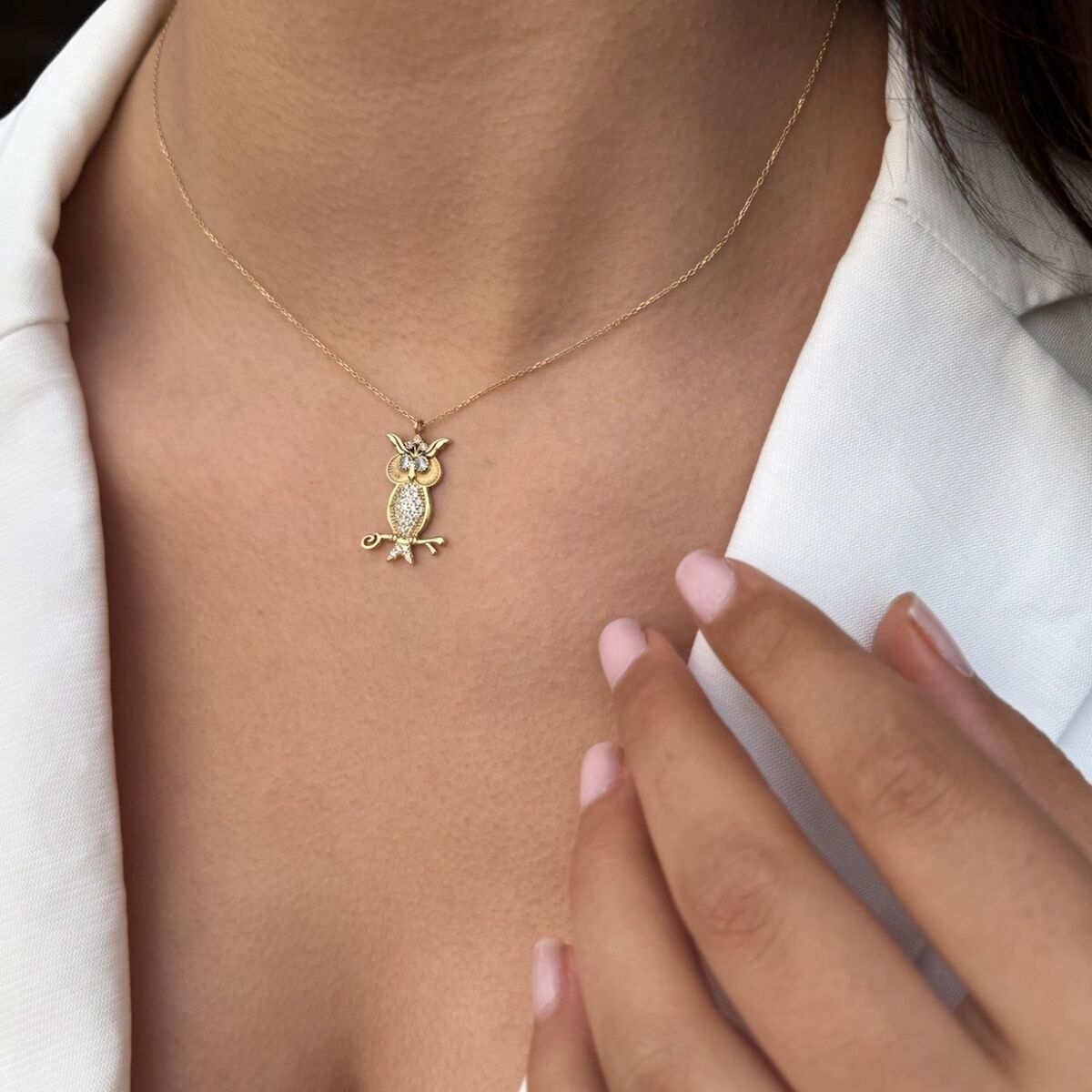 14 AYAR BAYKUŞ ALTIN KOLYE