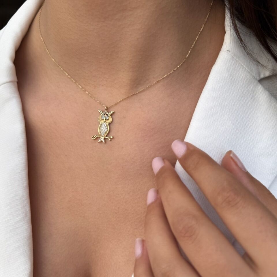 14 AYAR BAYKUŞ ALTIN KOLYE