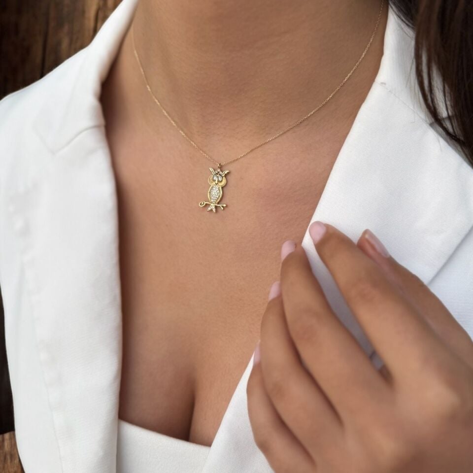 14 AYAR BAYKUŞ ALTIN KOLYE