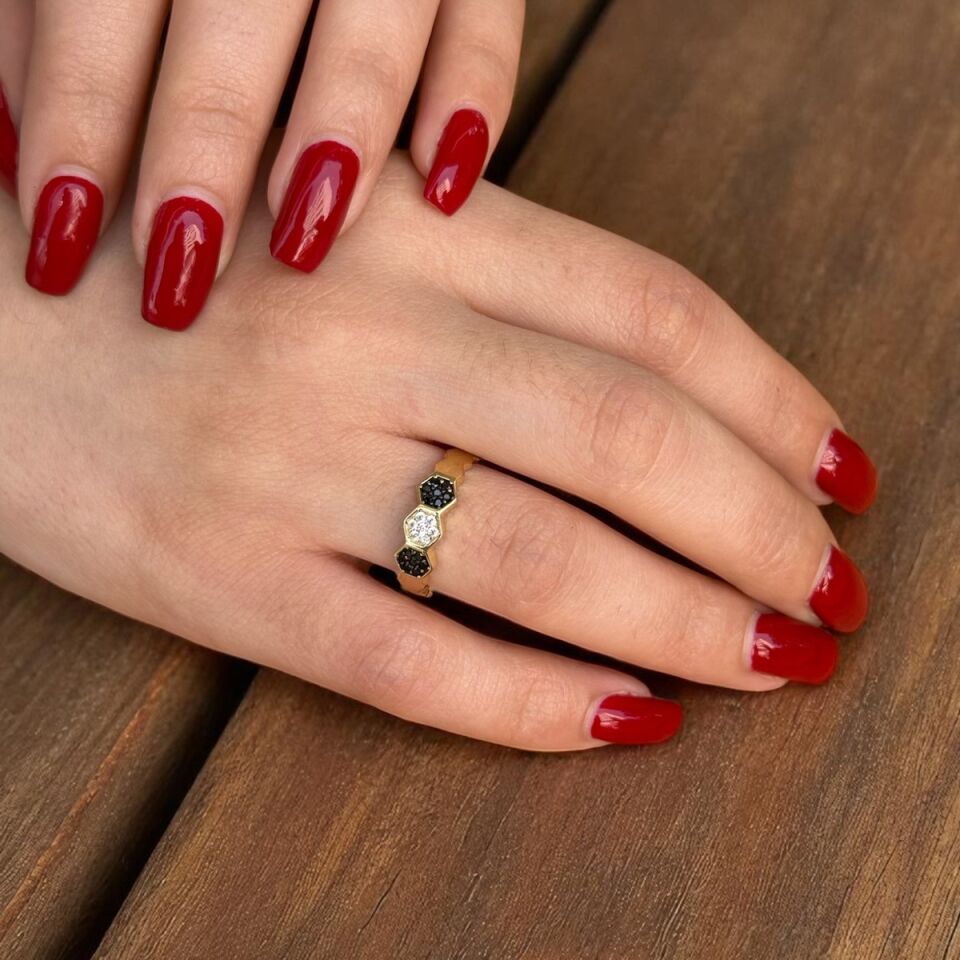 14 AYAR PETEK MODELİ ALTIN YÜZÜK