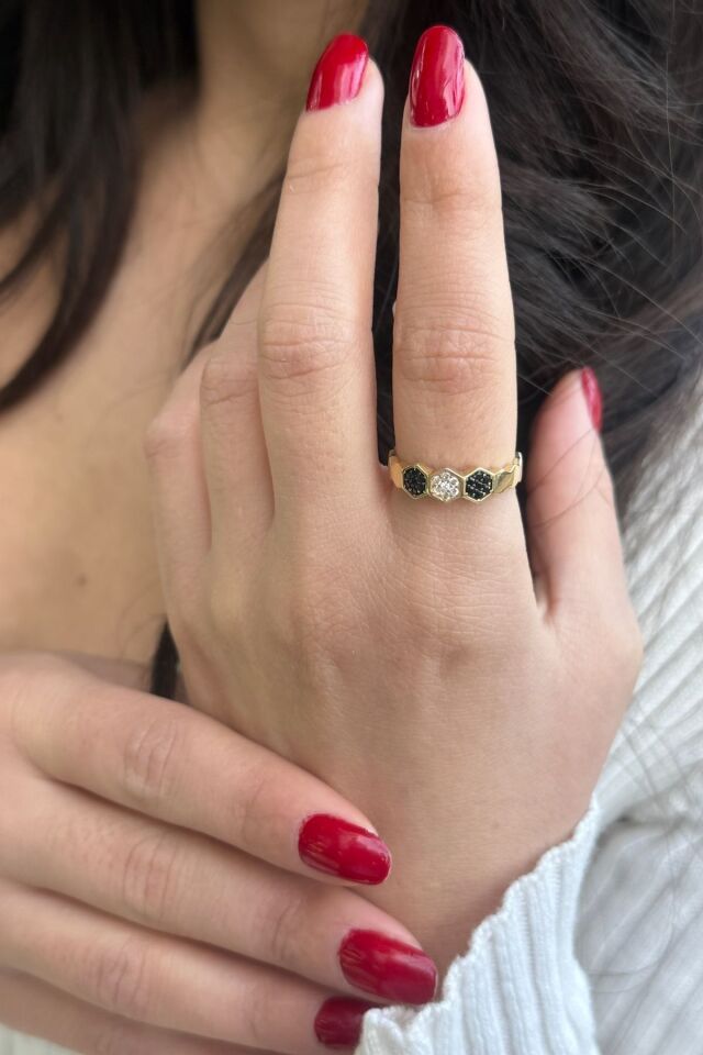 14 AYAR PETEK MODELİ ALTIN YÜZÜK 15