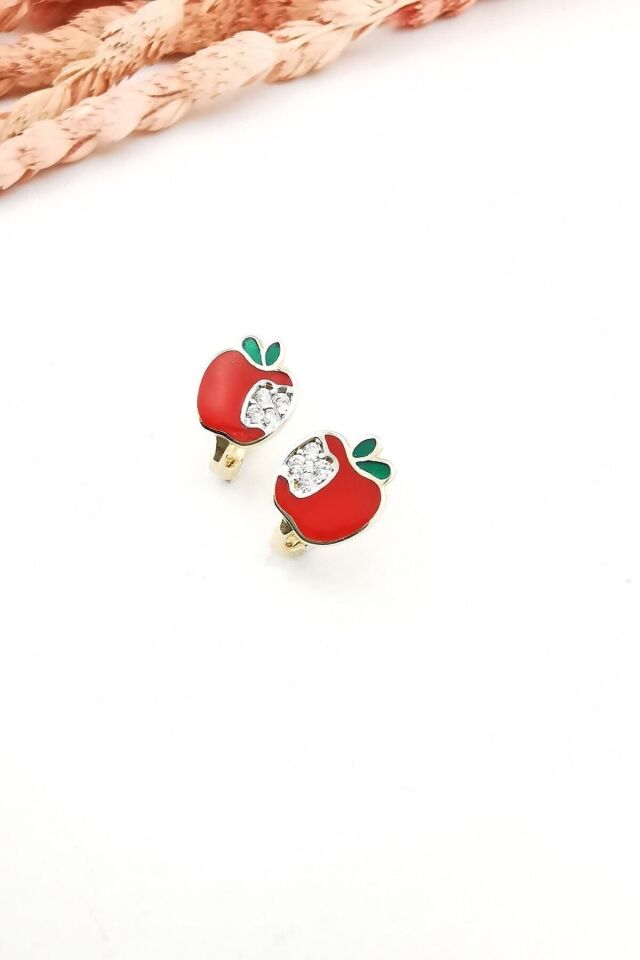 14 Ayar Elma Kız Çocuk Küpe