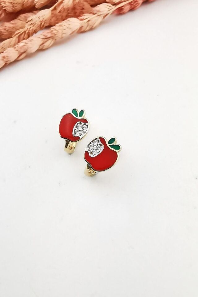 14 Ayar Elma Kız Çocuk Küpe