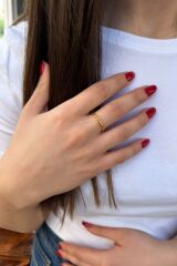 22 AYAR ÖZEL TASARIM MİNİMAL BURGU YÜZÜK 18