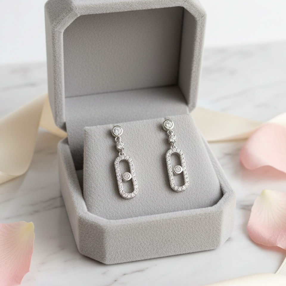 925 AYAR ÖZEL TASARIM GÜMÜŞ KÜPE