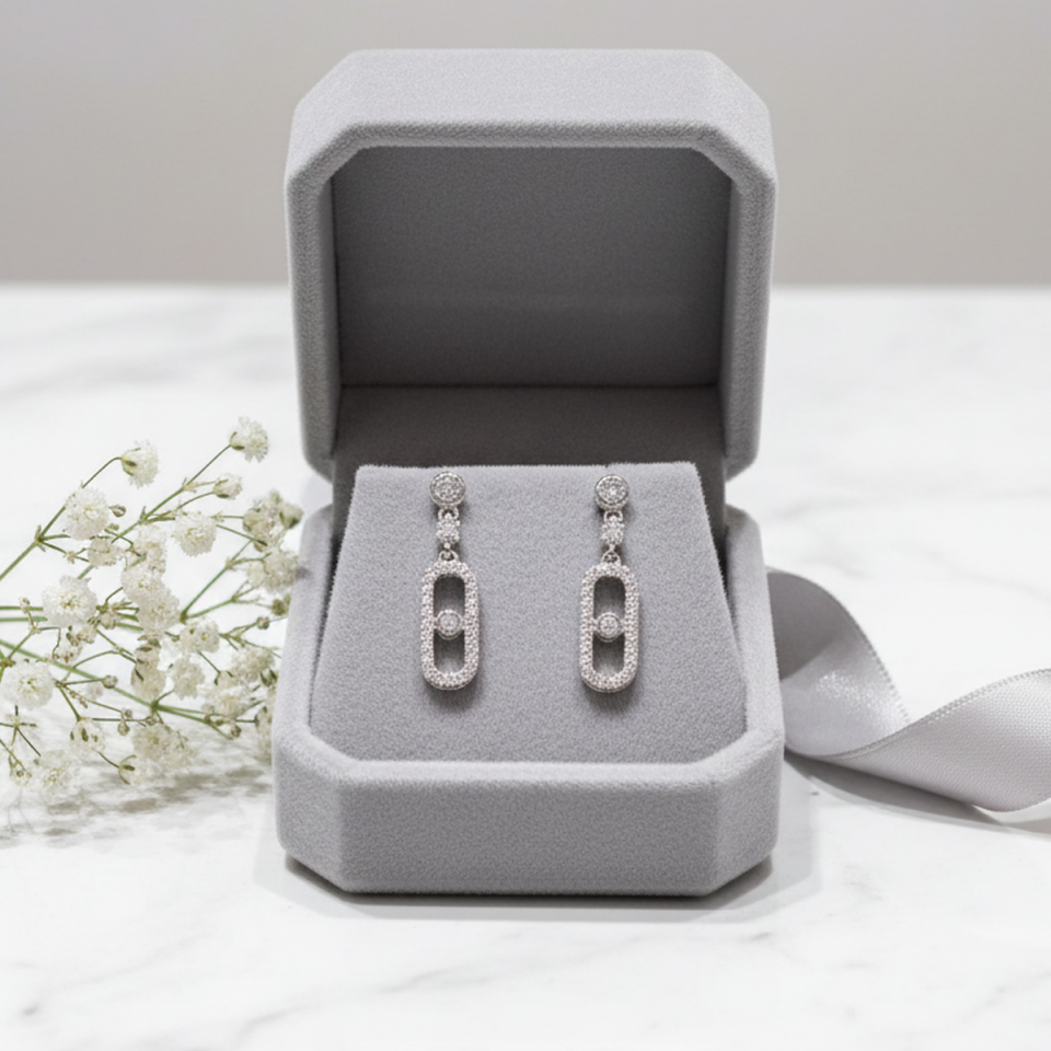 925 AYAR ÖZEL TASARIM GÜMÜŞ KÜPE