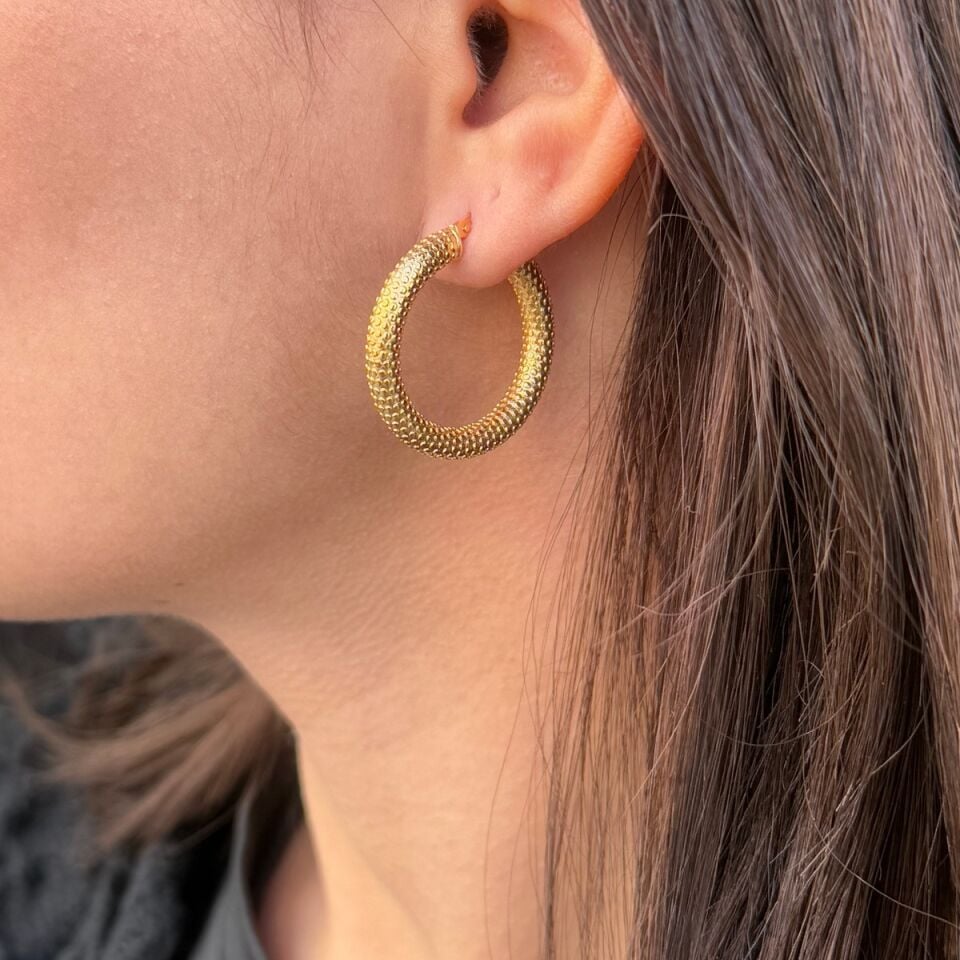 14 AYAR İTALYAN HALKA KÜPE