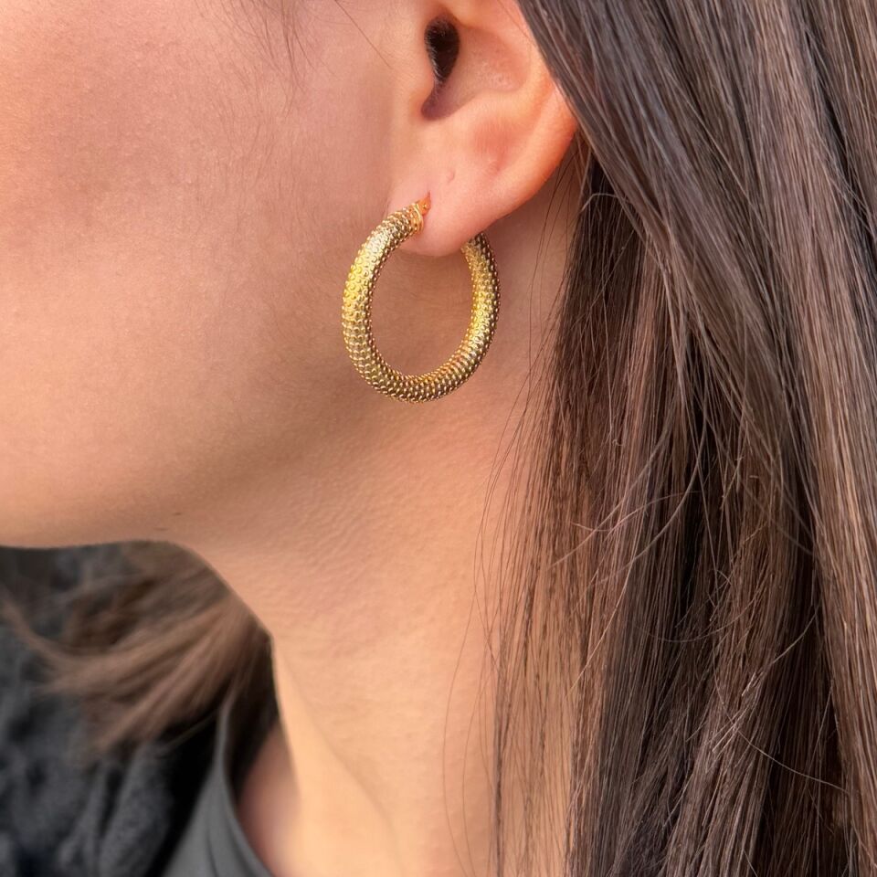 14 AYAR İTALYAN HALKA KÜPE