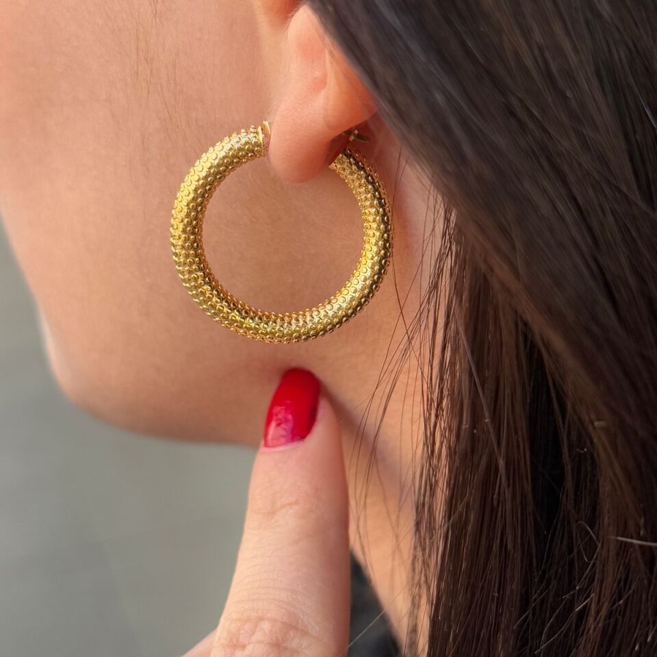 14 AYAR İTALYAN HALKA KÜPE