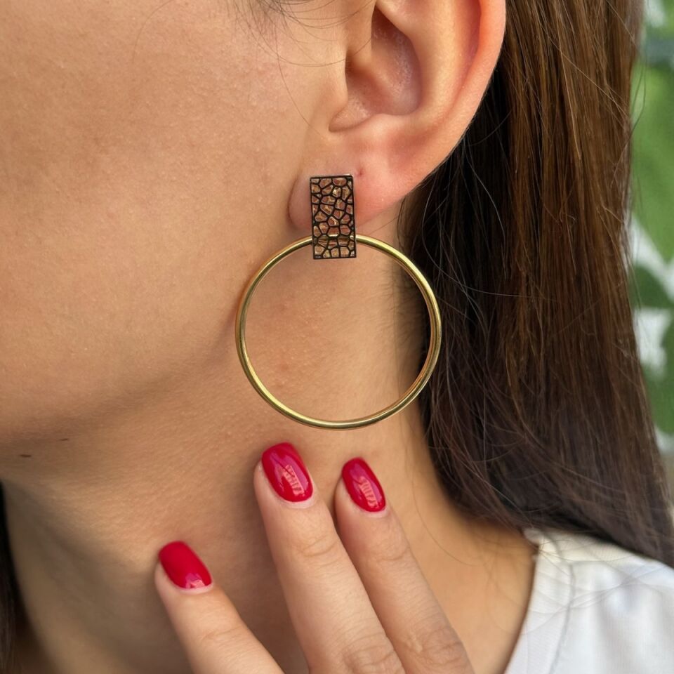 14 AYAR İTALYAN HALKA KÜPE