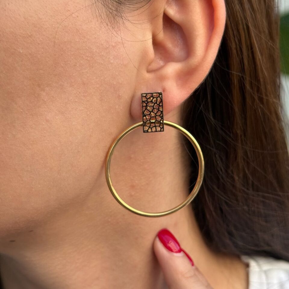 14 AYAR İTALYAN HALKA KÜPE