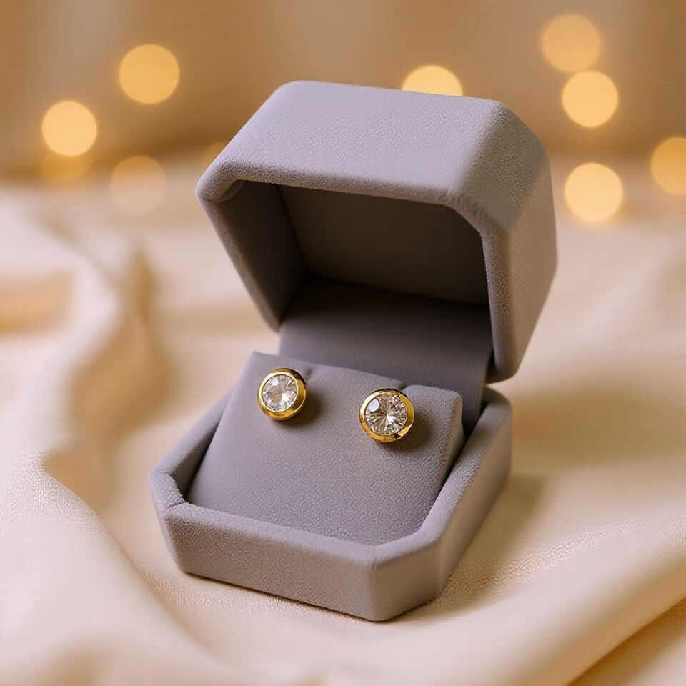 14 AYAR YASSI MODEL TEKTAŞ KÜPE