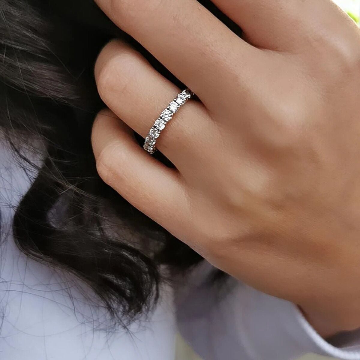 14 AYAR BEYAZ ALTIN TAMTUR YÜZÜK 8