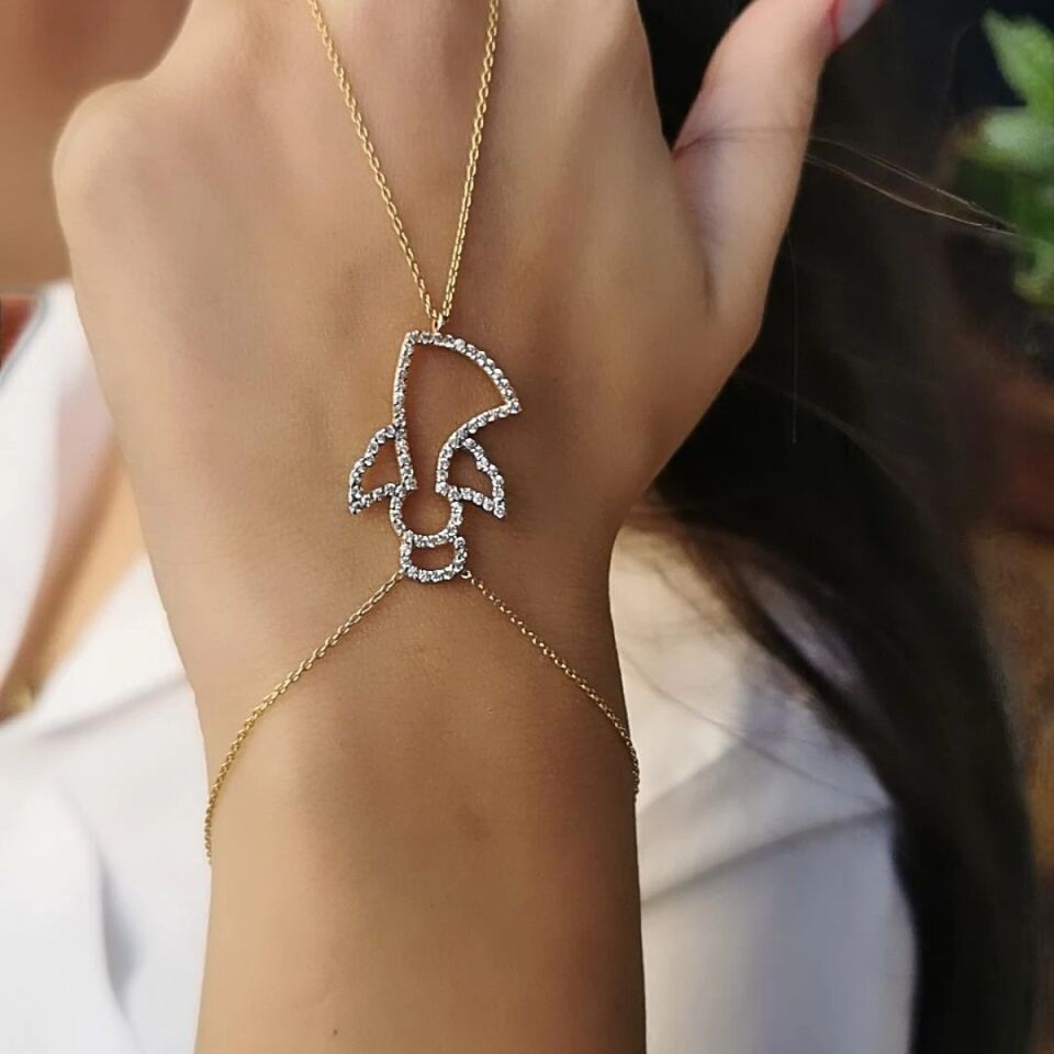 14 Ayar Melek Modeli Altın Şahmeran