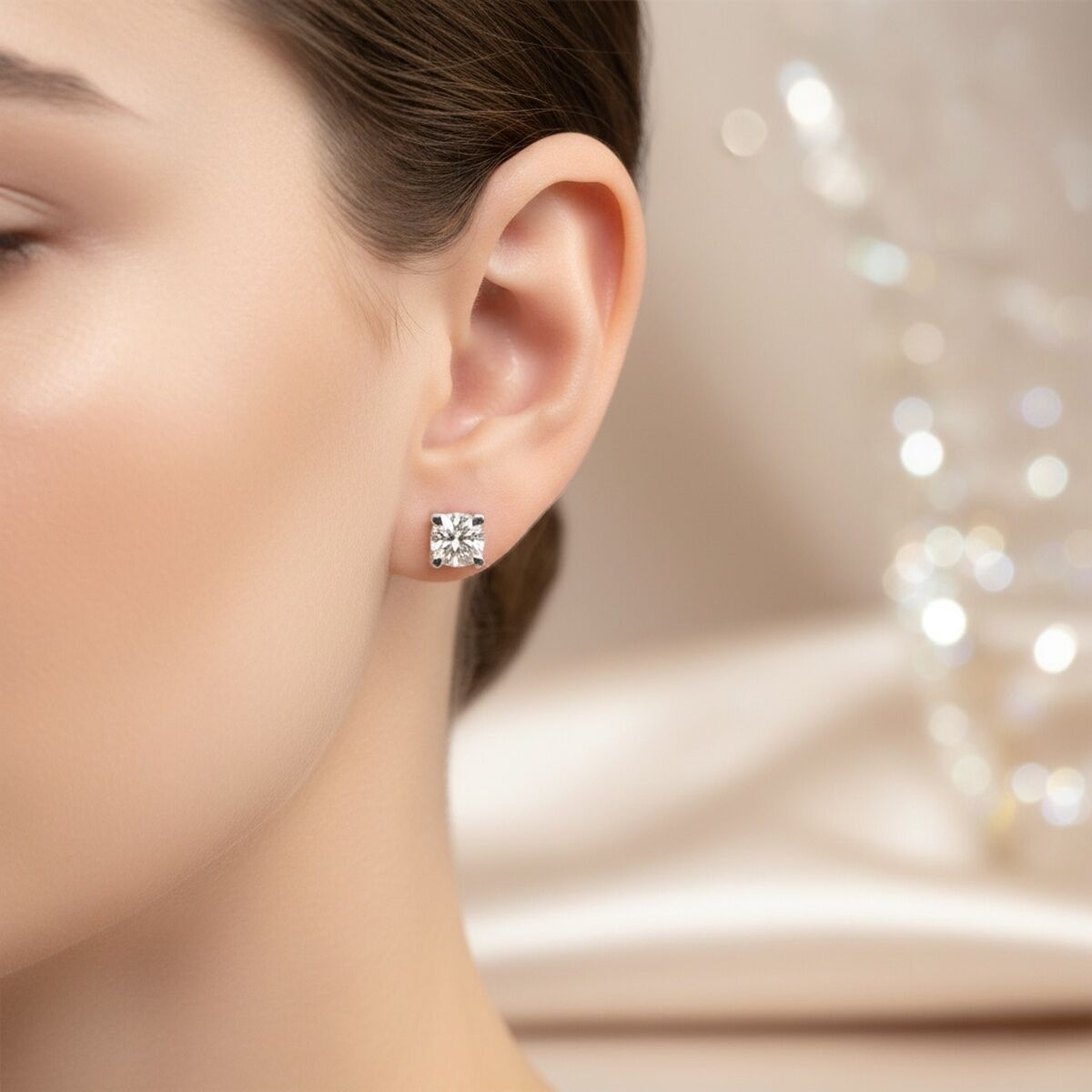 14 AYAR 0,41 CT FG RENGİ PIRLANTA TEKTAŞ KÜPE