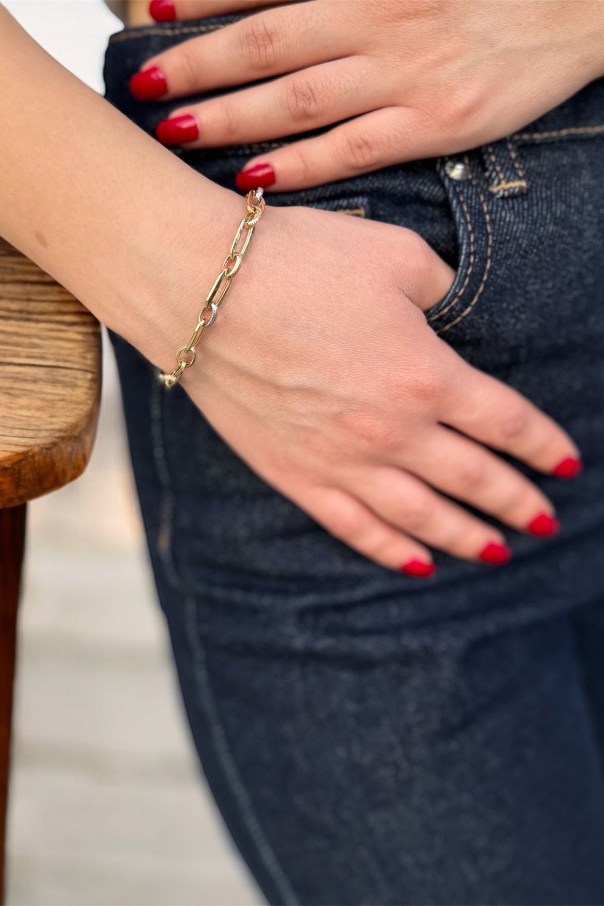 14 AYAR ÜÇ RENKLİ BİLEKLİK