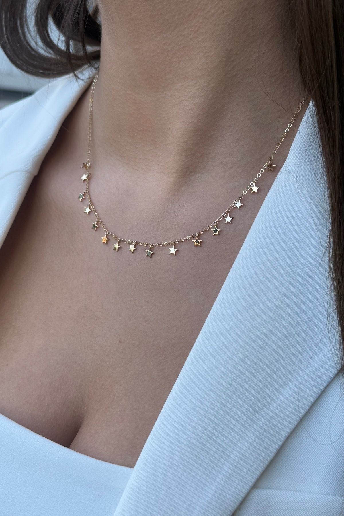 14 AYAR ÖZEL TASARIM YILDIZ KOLYE