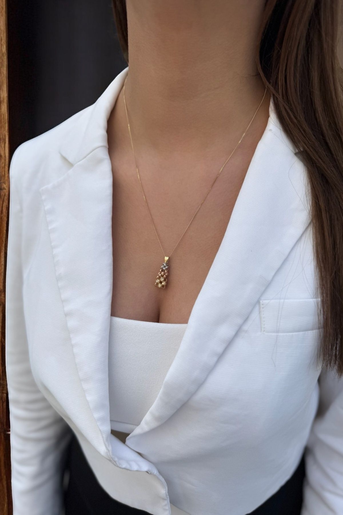 14 AYAR DORİKALI İTALYAN KOLYE