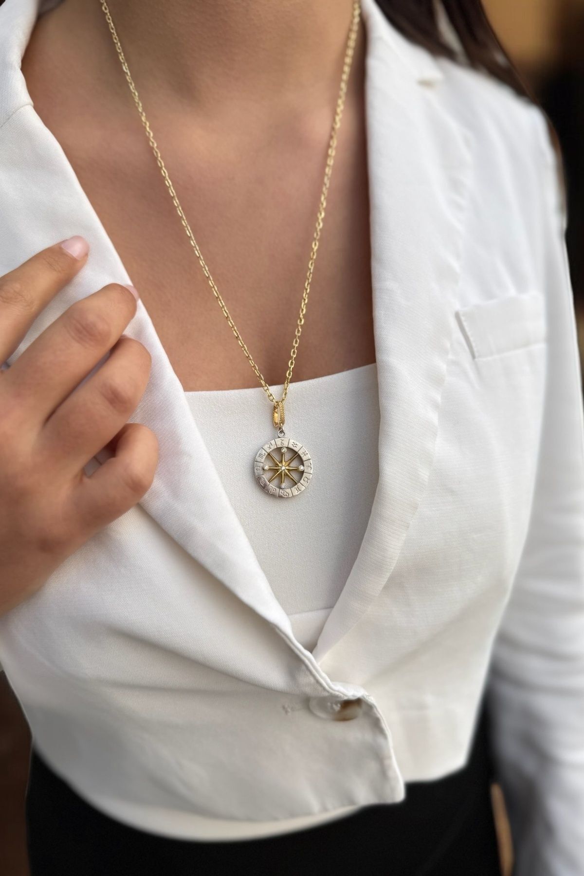 14 AYAR HOROSKOP BURÇ KOLYESİ