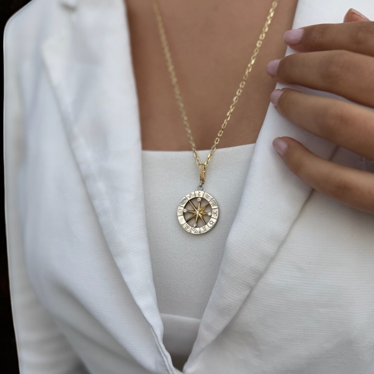 14 AYAR HOROSKOP BURÇ KOLYESİ