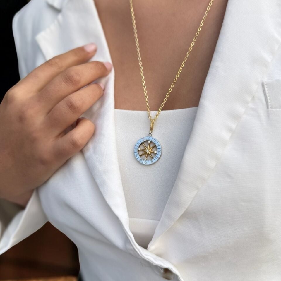 14 AYAR HOROSKOP BURÇ KOLYESİ