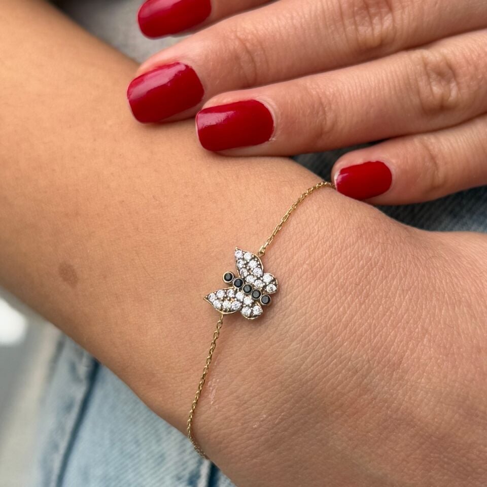 14 AYAR KELEBEK MODEL ALTIN BİLEKLİK