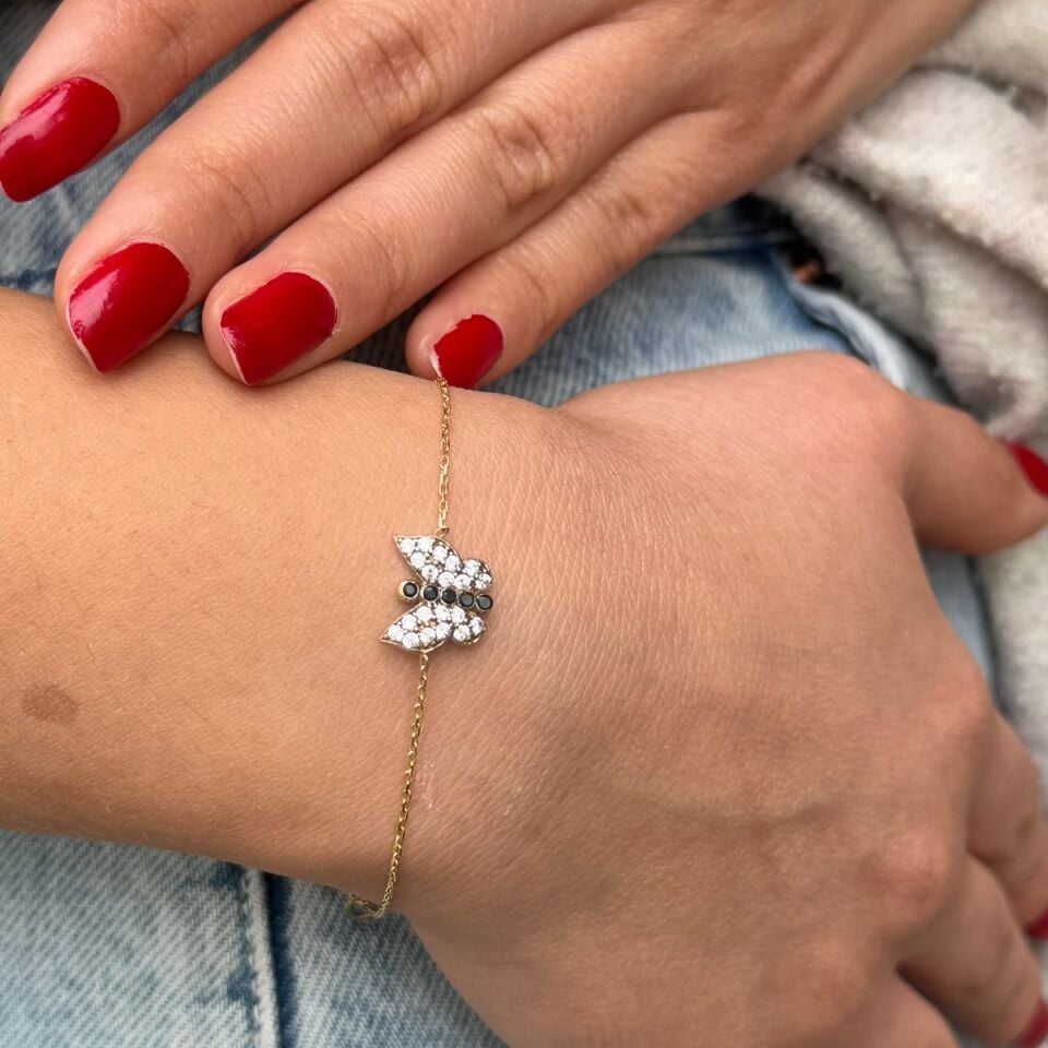 14 AYAR KELEBEK MODEL ALTIN BİLEKLİK