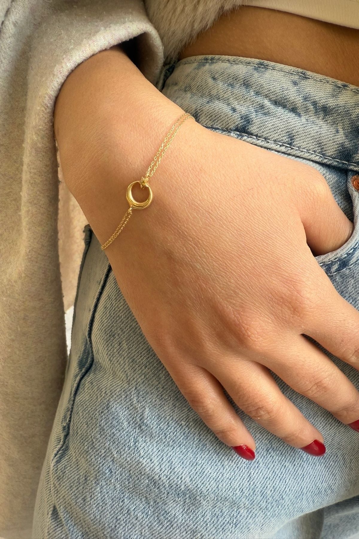 14 AYAR AYYILDIZ ALTIN BİLEKLİK