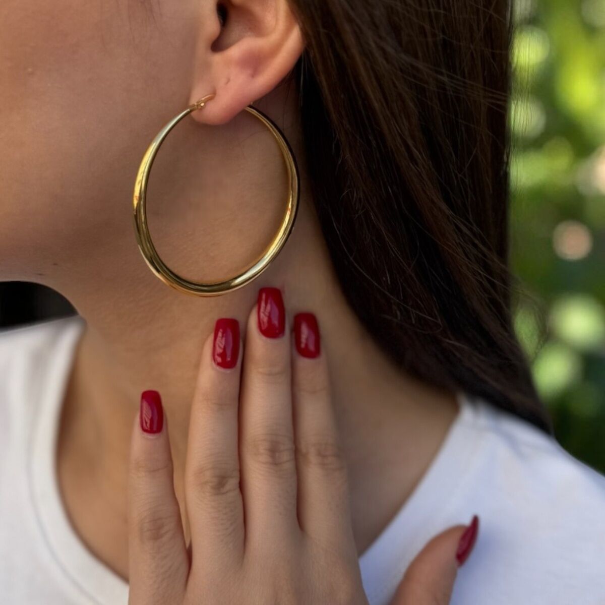 14 Ayar İtalyan Altın Halka Küpe