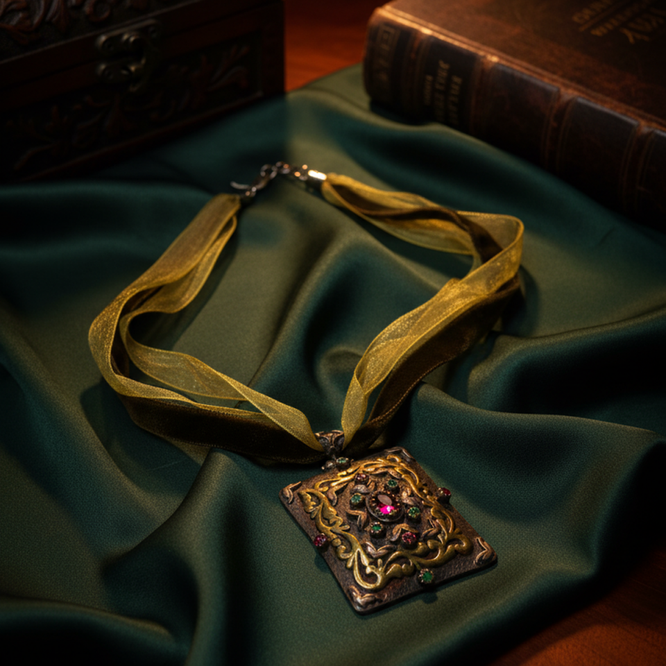 925 AYAR ANTİK GÜMÜŞ ÖZEL TASARIM SULTAN KOLYESİ