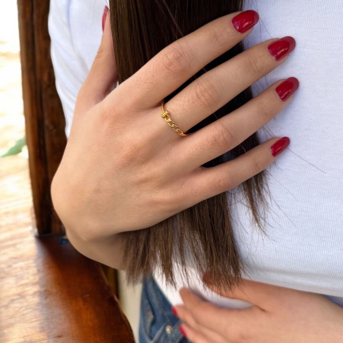 22 AYAR MİNİMAL YÜZÜK