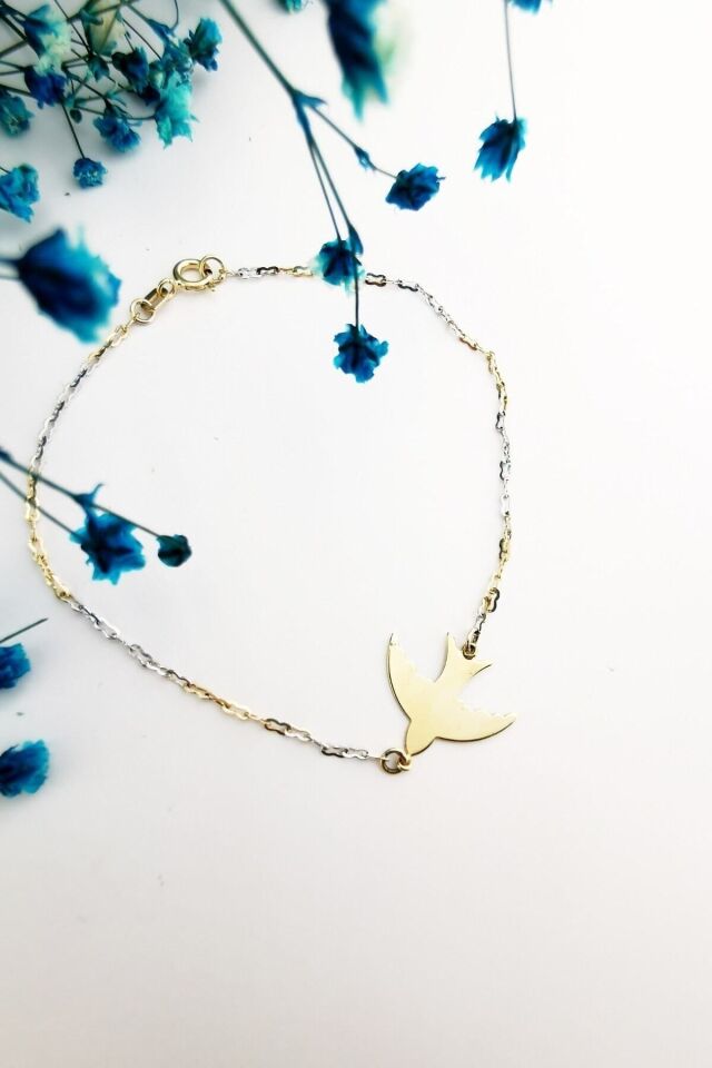 14 Ayar Kırlangıç Altın Bileklik