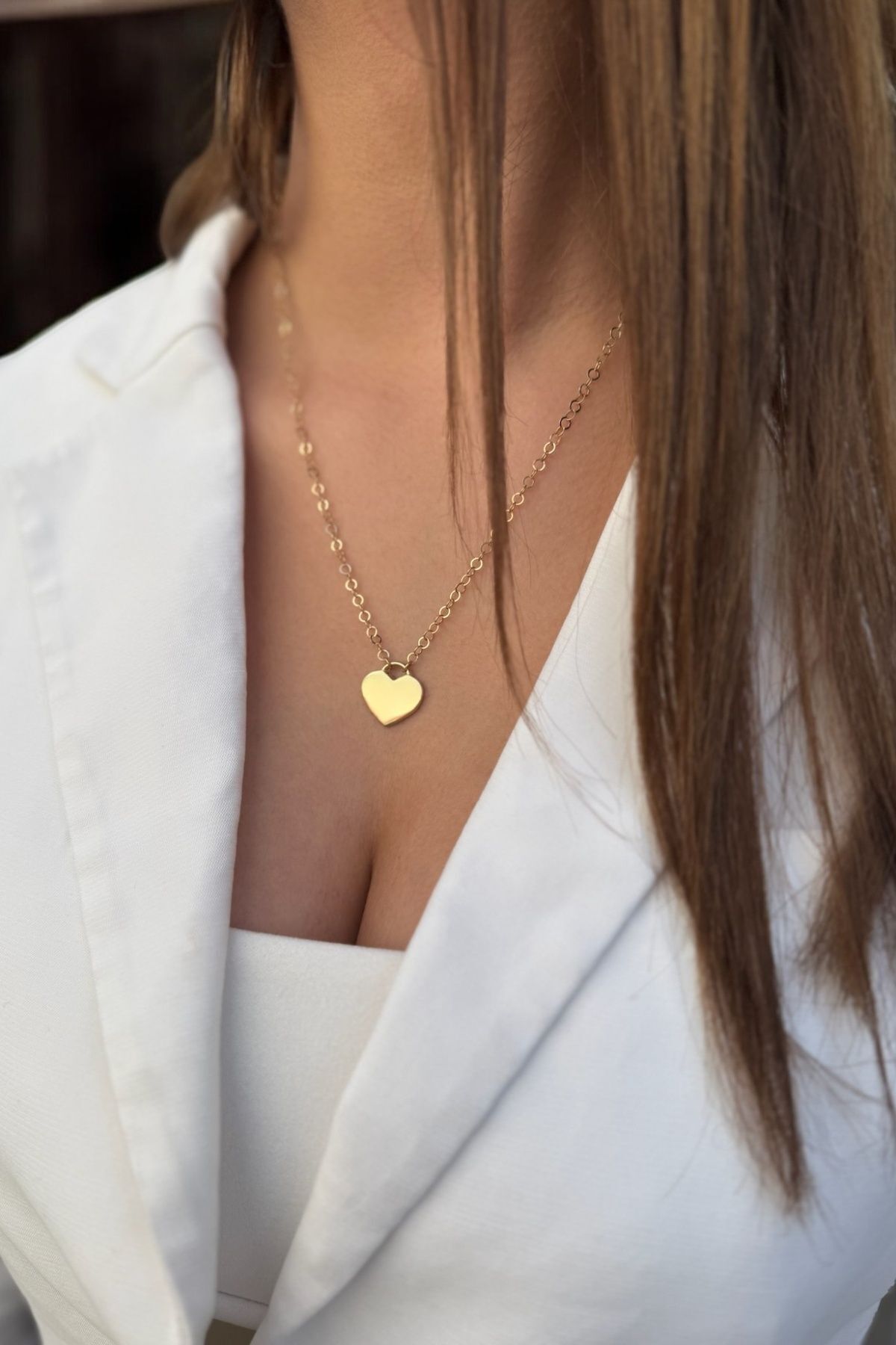 14 AYAR ÖZEL TASARIM KALP KOLYE